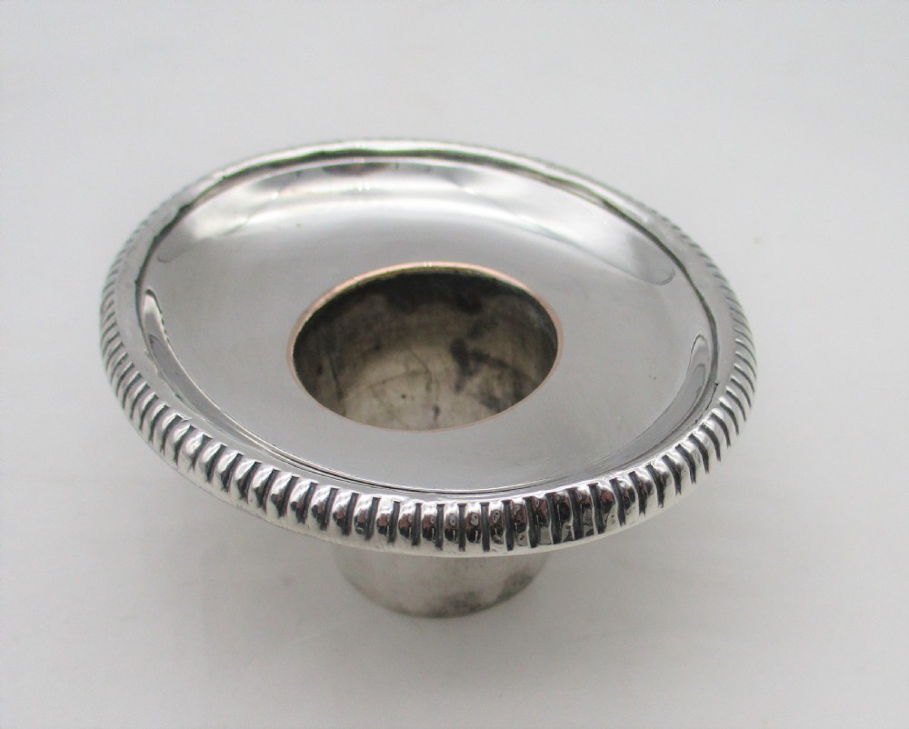 Oval Old Sheffield Plated Chamber Candlestick c1820-1830 View VII