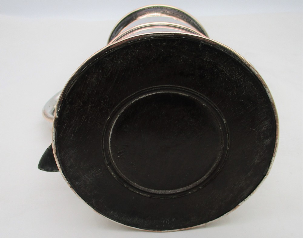 Large Old Sheffield Plated Quart Tankard c1800 View VII