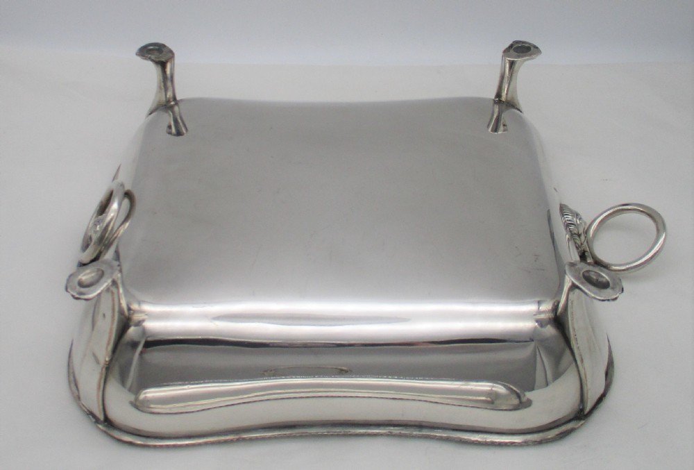 Good Old Sheffield Plated Warming Dish c1820 View VII