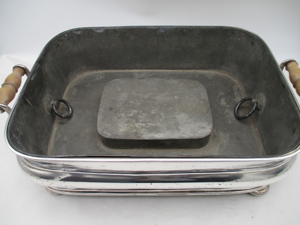 A Large Old Sheffield Plated Warming Tureen on Stand c1830 View V