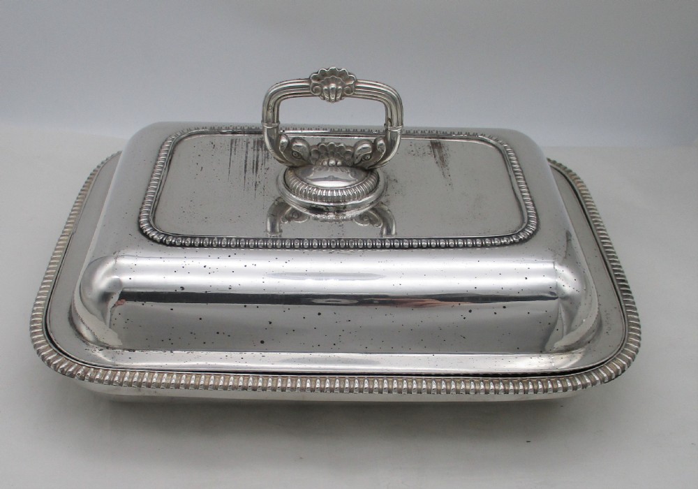 A Large Old Sheffield Plated Warming Tureen on Stand c1830 View X