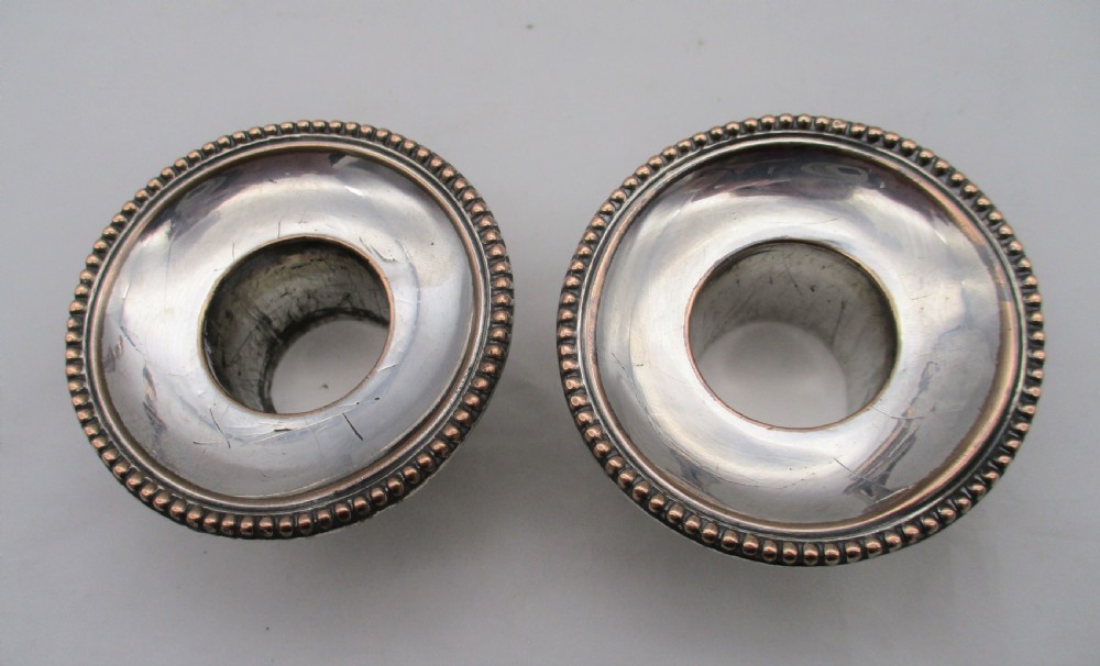 A Rare Pair of Old Sheffield Plated Candlesticks c1780 View IX