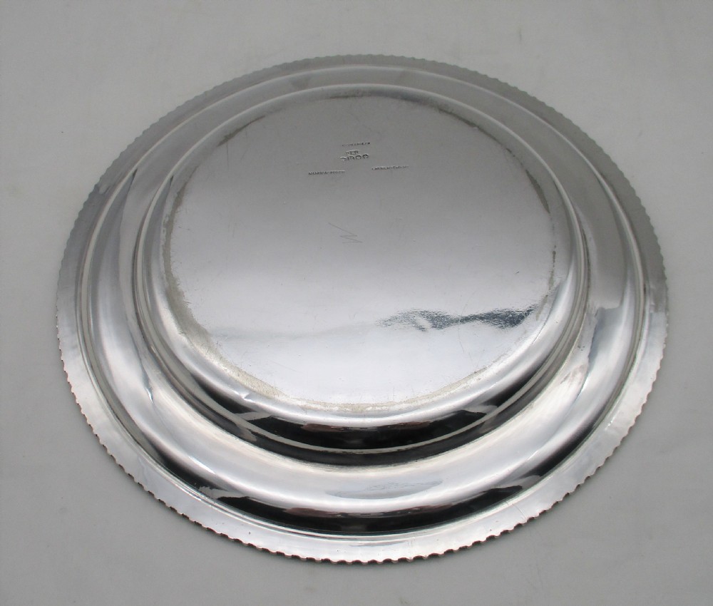 Silver Plated Armorial Dish / Plate by G Collis  View VII