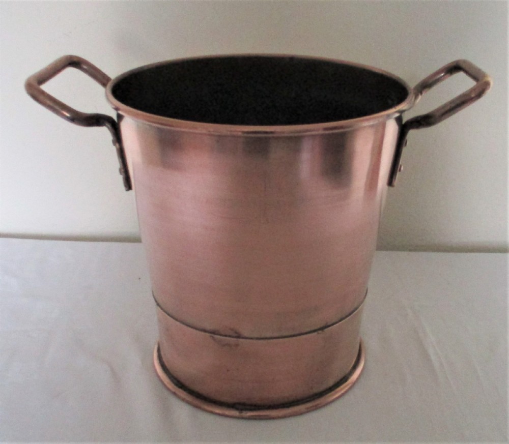 Fine Heavy 19th Century Copper Bucket