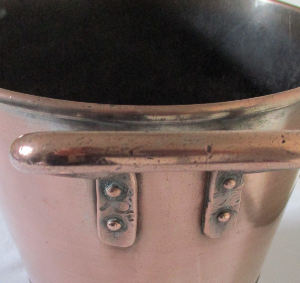 Fine Heavy 19th Century Copper Bucket View VI