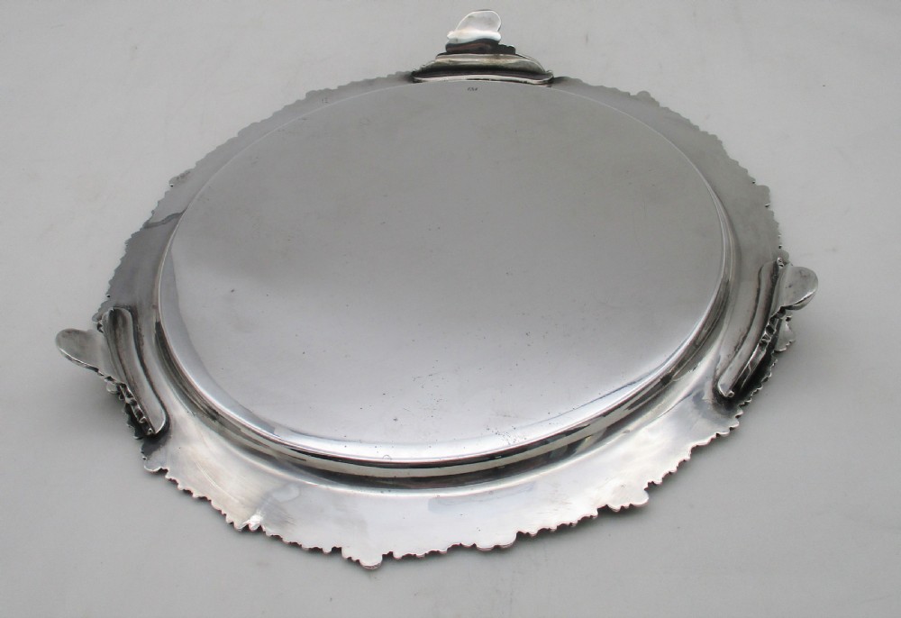 19th Century Ornate Silver Plated Cocktail Tray View VI