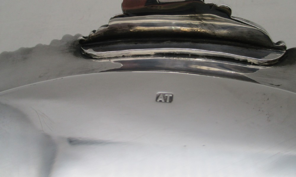 19th Century Ornate Silver Plated Cocktail Tray View VII