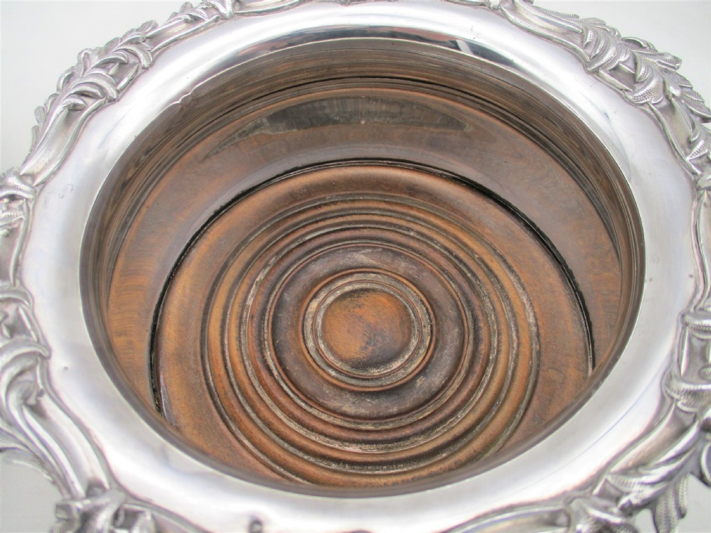 Fabulous Pair of Deep Old Sheffield Plated Bottle Coasters View IV