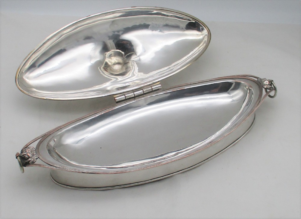 Unusual Old Sheffield Plated Warming Dish c1810 View III