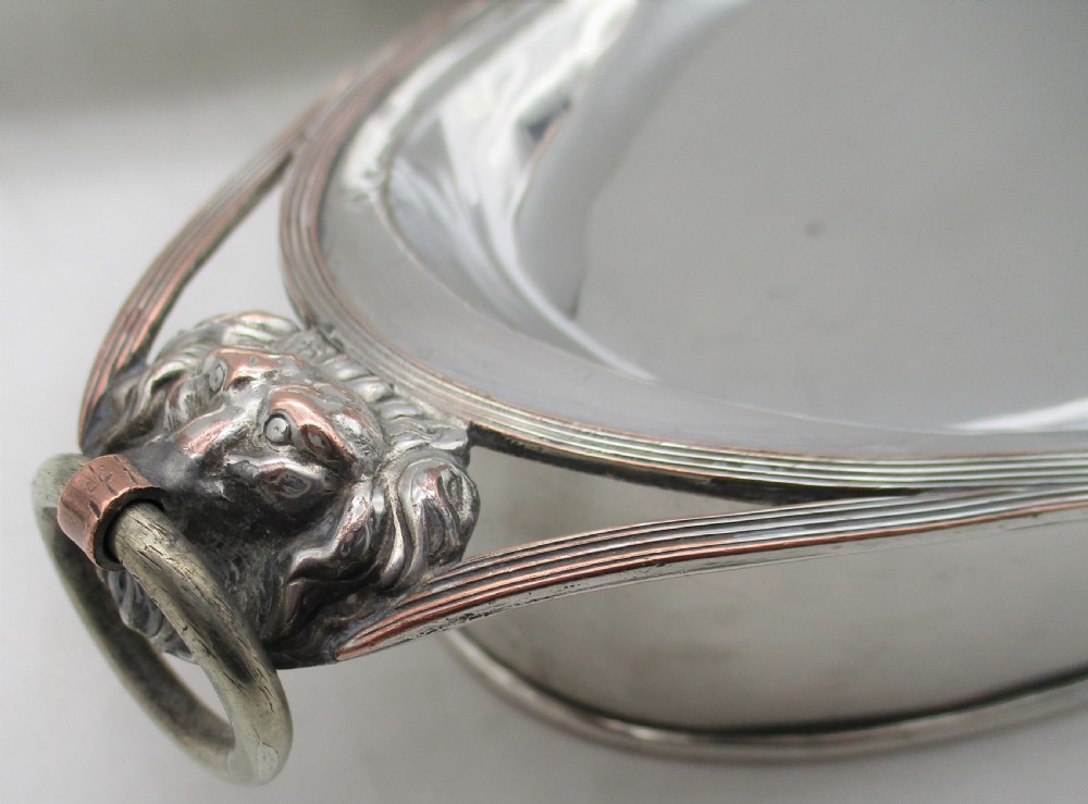 Unusual Old Sheffield Plated Warming Dish c1810 View IV
