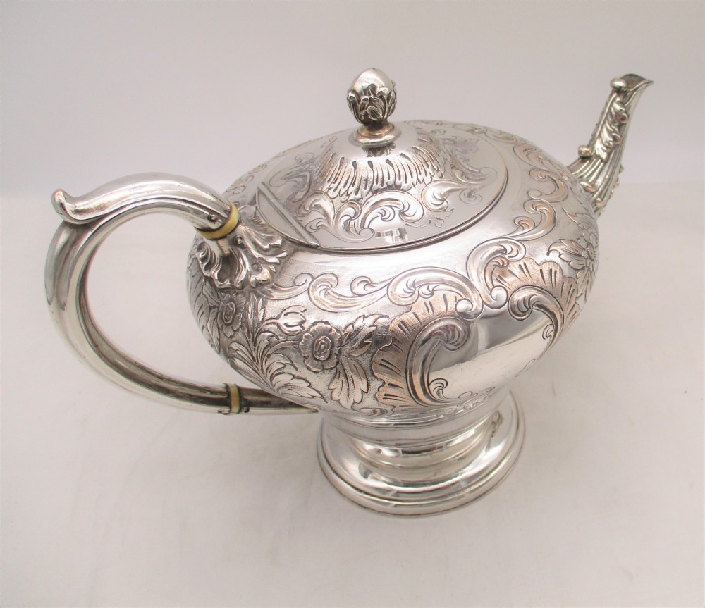 Rare 18th Century Old Sheffield Plated Tea Pot View VII
