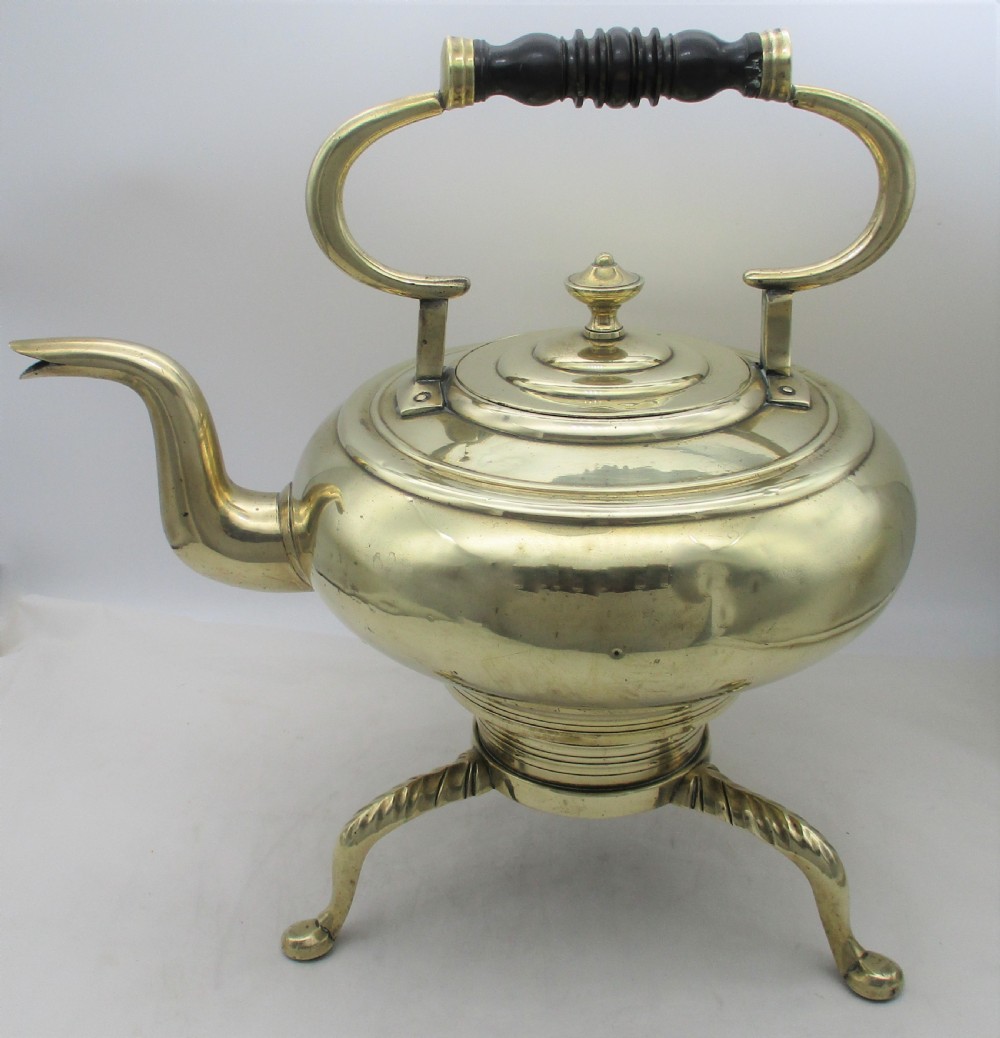 Large 19th Century Brass Spirit Kettle View II