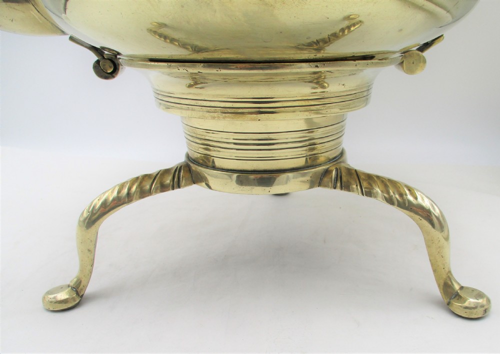 Large 19th Century Brass Spirit Kettle View V