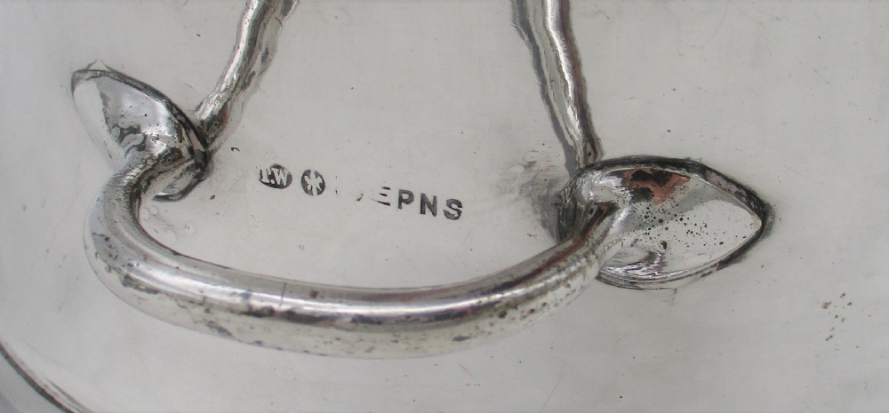 A Good Silver Plated Dish Ring by Thomas White c1890 View V