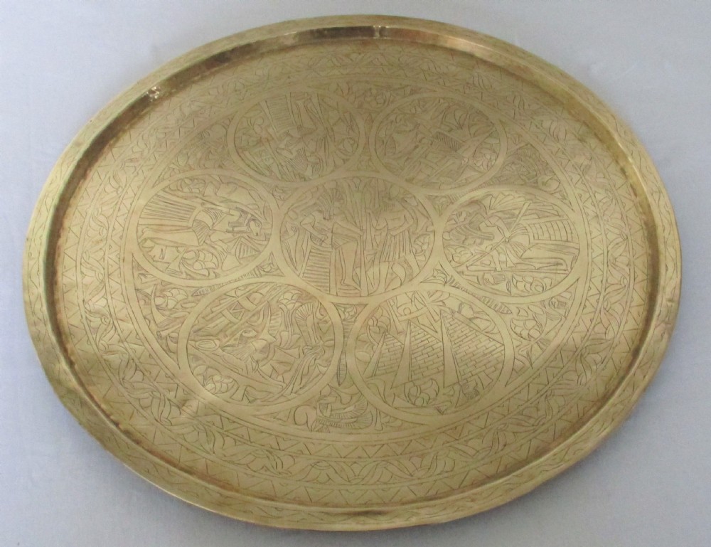 Good Brass Topped Benares Table c1900 View VII