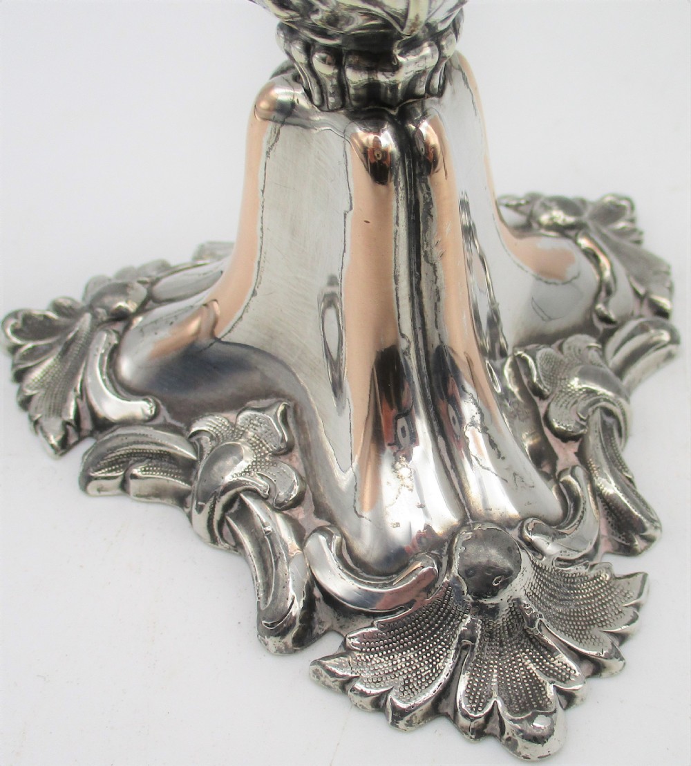 Rare Old Sheffield Plated Chamber Candlestick c1820 View VI