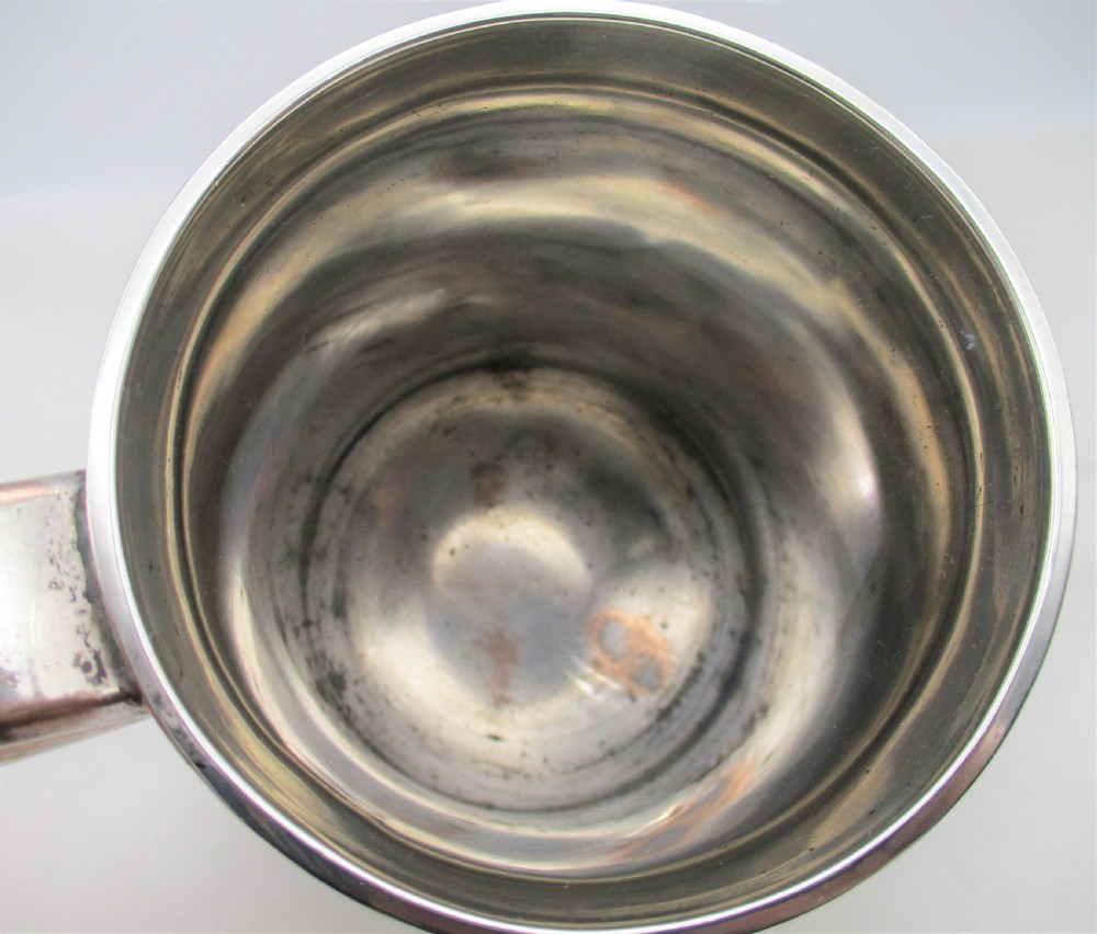 18th Century Near Graduated Pair of Old Sheffield Plated Tankards View XIV