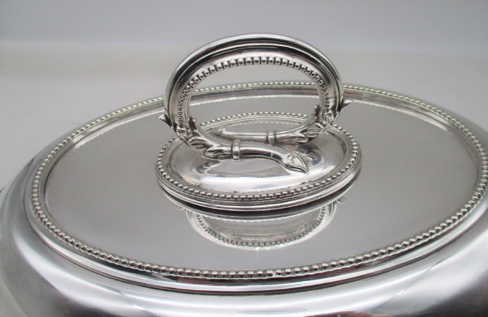 A Good Pair of Silver Plated Serving Tureens by Collis & Co View II