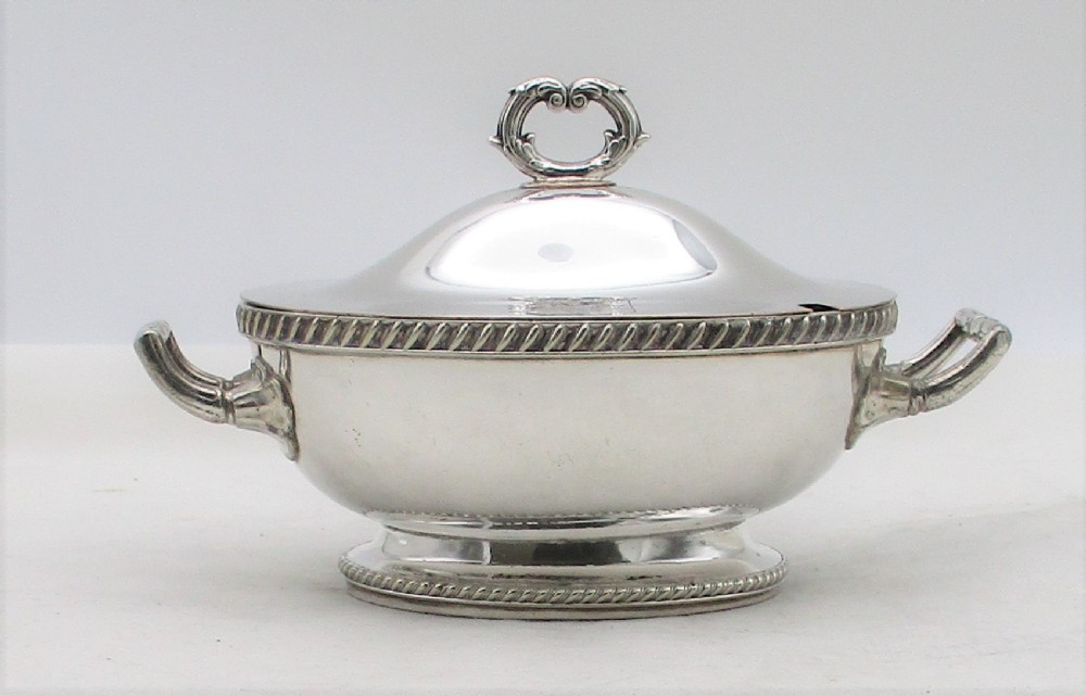 Small Fine Old Sheffield Plated Sauce Tureen c1820