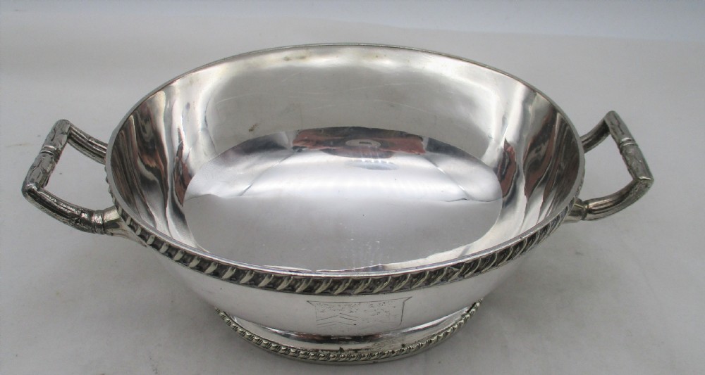 Small Fine Old Sheffield Plated Sauce Tureen c1820 View V