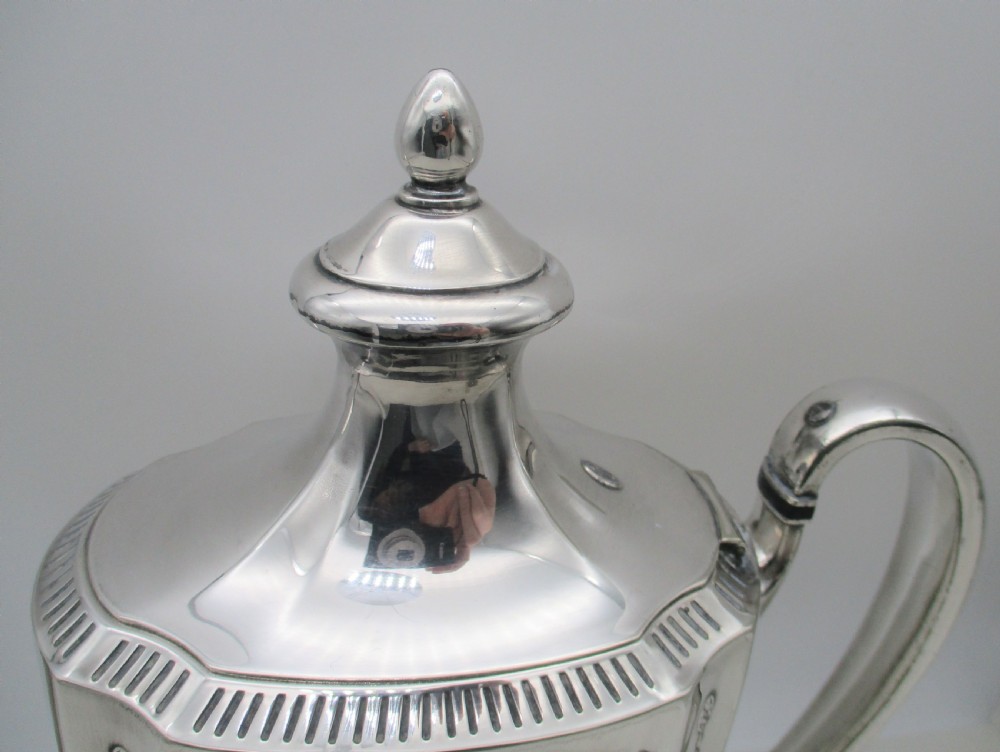 Good Art Nouveau Silver Plated Coffee Set View IV