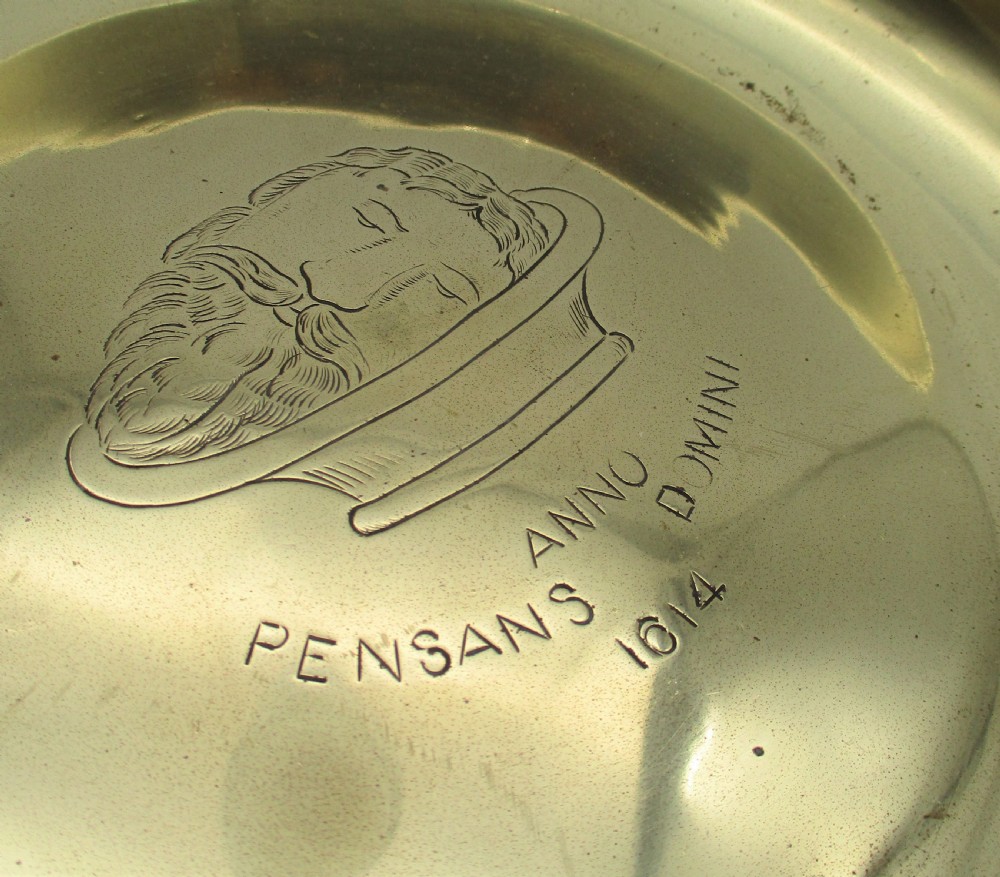 Large Brass 19th Century Alms Dish - Penzance View III