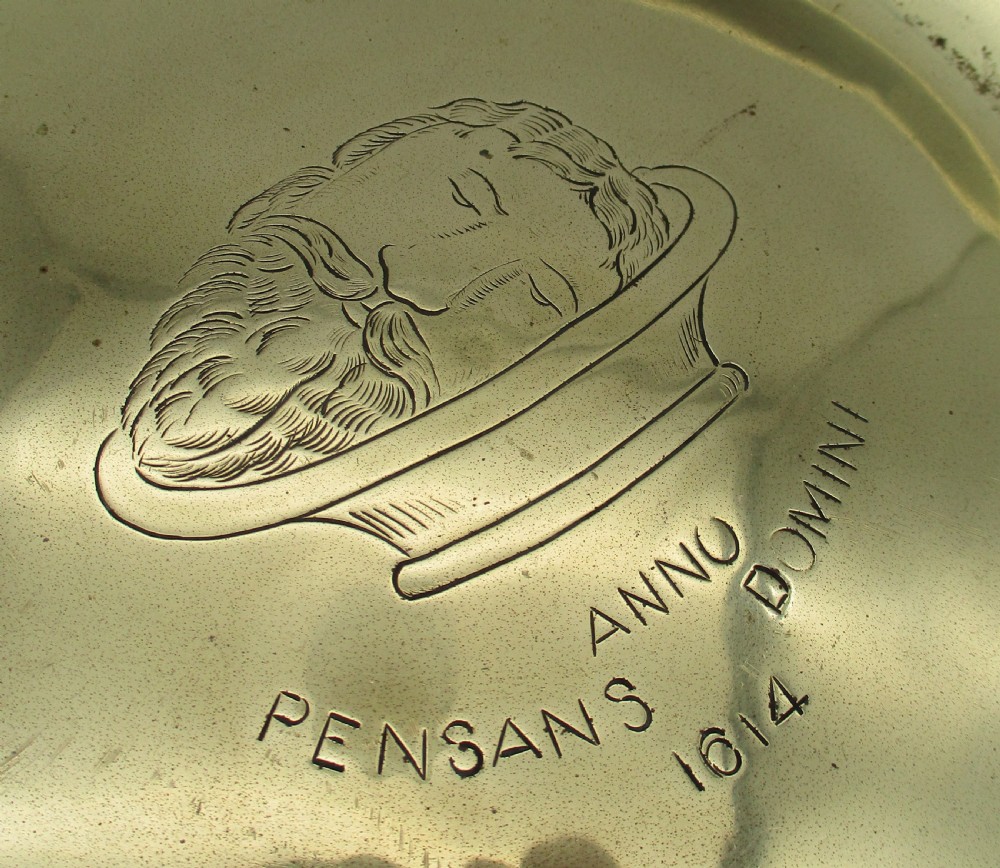 Large Brass 19th Century Alms Dish - Penzance View IV