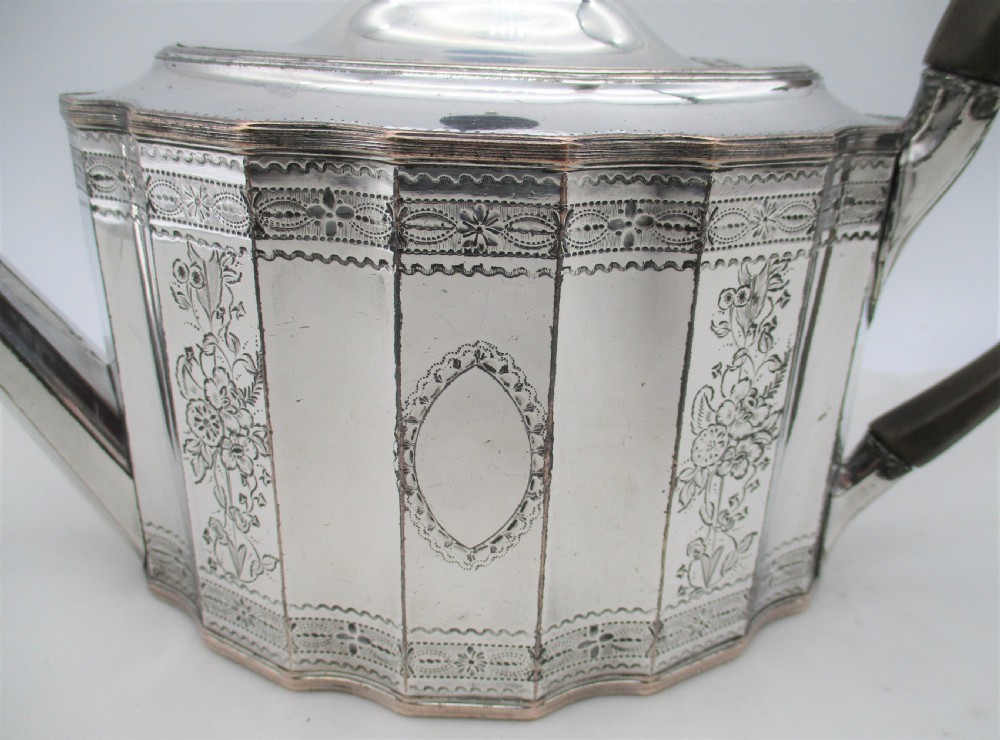 Fine 18th Century Old Sheffield Plated Tea Pot View III