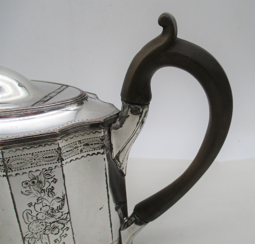 Fine 18th Century Old Sheffield Plated Tea Pot View VI