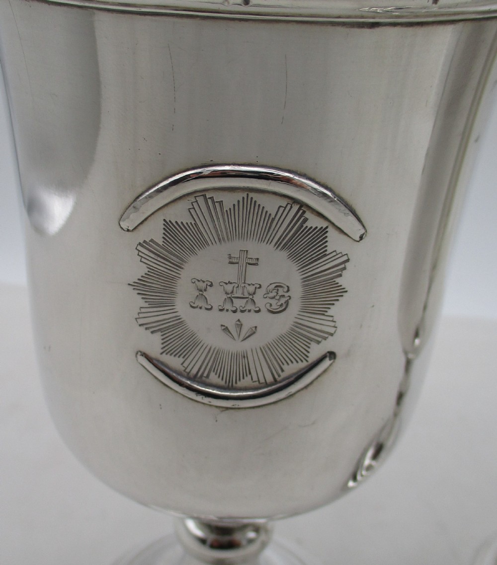 Fine 19th Century Boxed Silver Plated Communion Set View XII