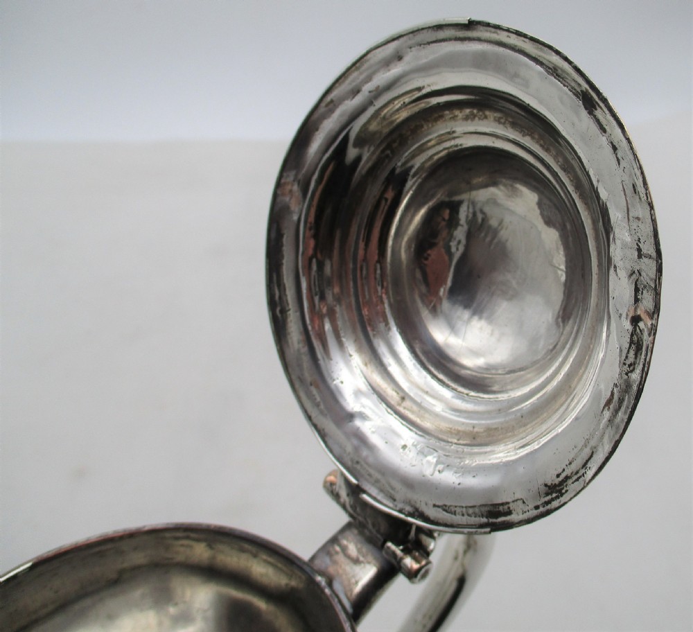 Small 18th Century Irish Old Sheffield Plated Lidded Tankard View VIII