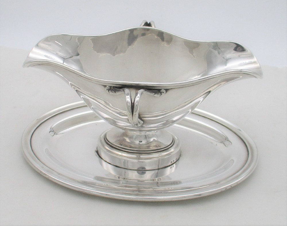 Fine Large Silver Plated Sauce Boat by Christofle of Paris View III