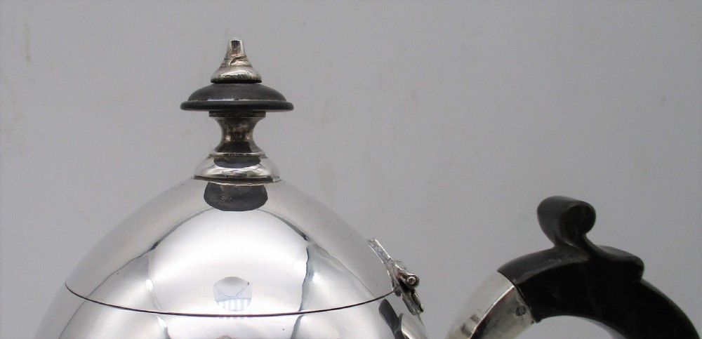 Rare Silver Plated Coffee Set - Art Deco Style View V