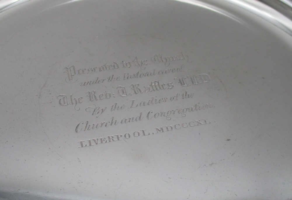 Fantastic Boxed Old Sheffield Plated Communion Set c1840 View XIV
