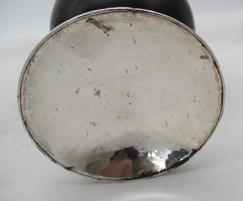 Rare 18th Century Old Sheffield Plated Coconut Cup View VI