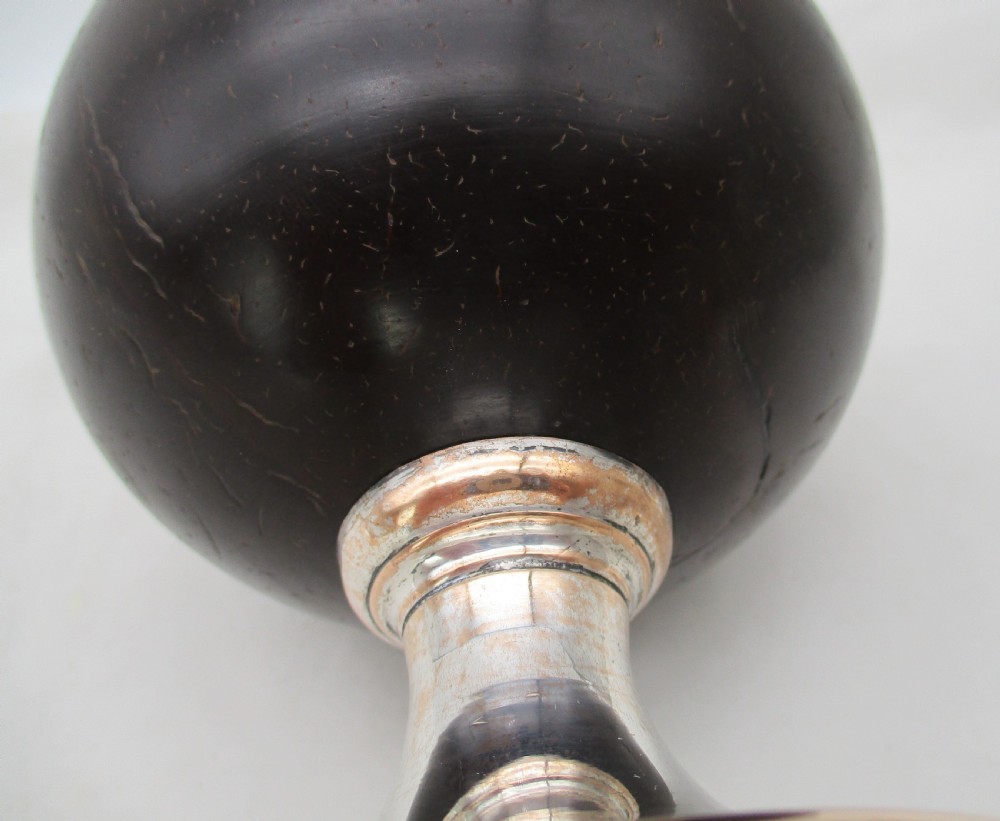 Rare 18th Century Old Sheffield Plated Coconut Cup View VII
