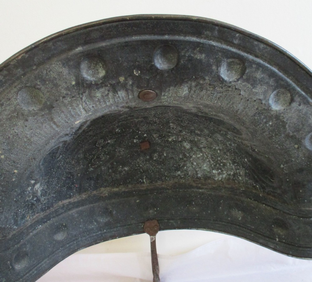 Rare 18th Century Brass Fire Guard / Curfew View VII