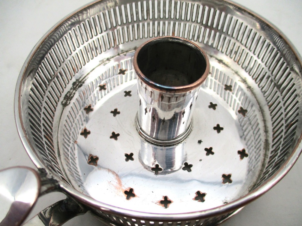 Pair of Old Sheffield Plated Chamber Candlesticks View VII