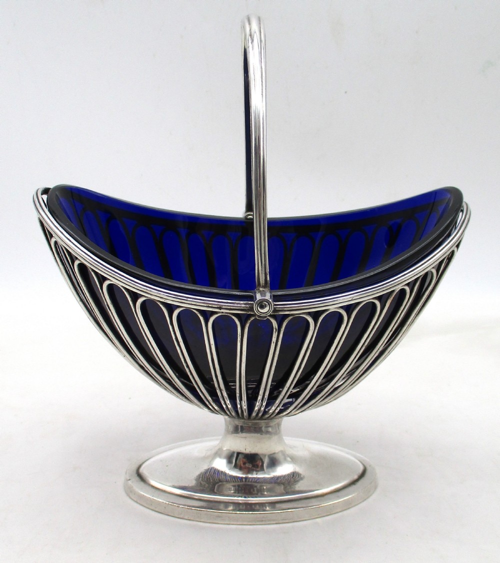 Fine 18th Century Old Sheffield Plated Wirework Sweetmeat Dish View II