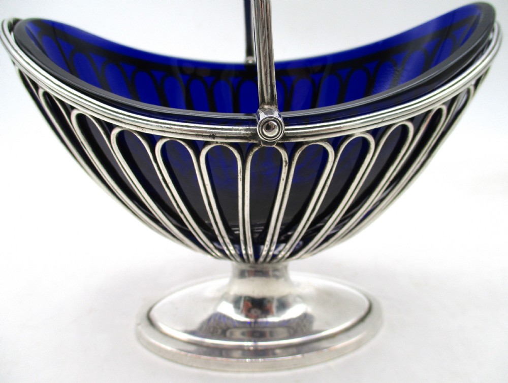 Fine 18th Century Old Sheffield Plated Wirework Sweetmeat Dish View III