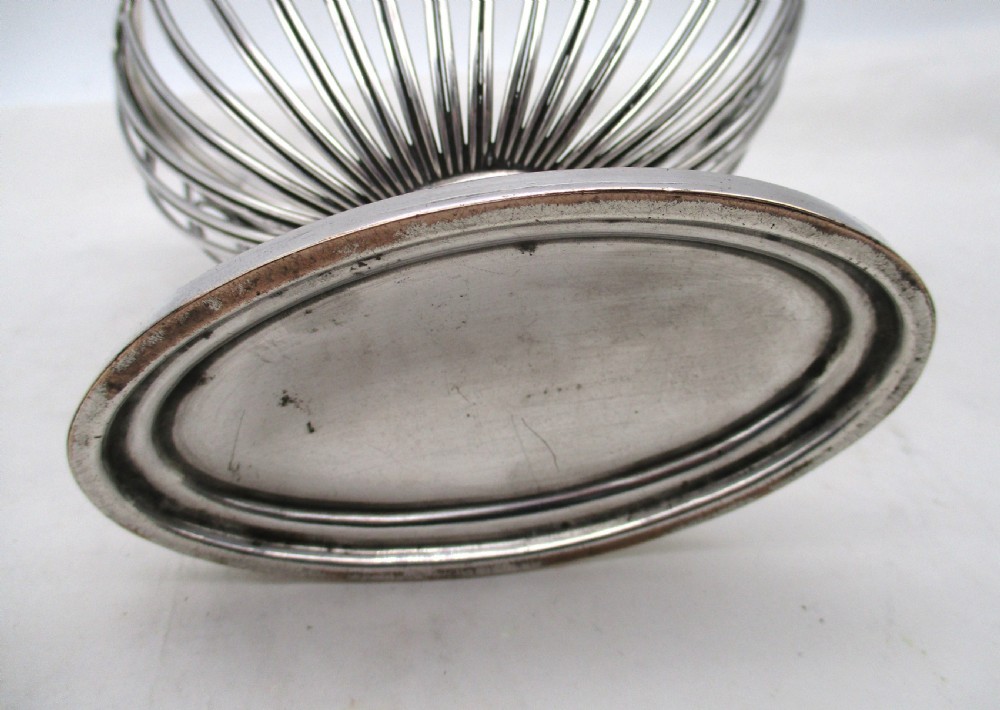 Fine 18th Century Old Sheffield Plated Wirework Sweetmeat Dish View VIII