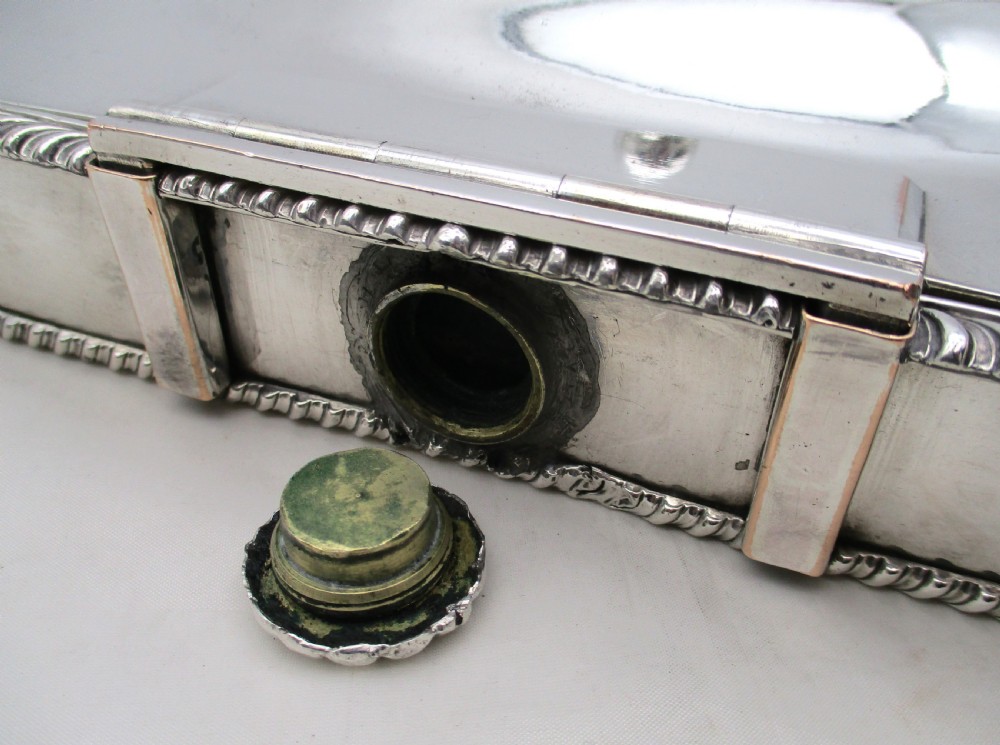 Fine Old Sheffield Plated Cheese Toasting Dish View IX