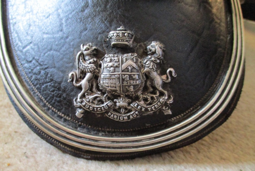 Rare Crested 19th Century Leather & Silver Plated Horse Collar & Tack View XII