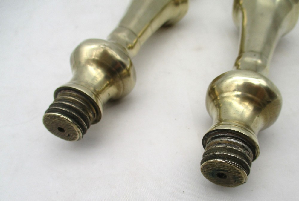 Fine Pair of 18th Century Brass Candlesticks View VII