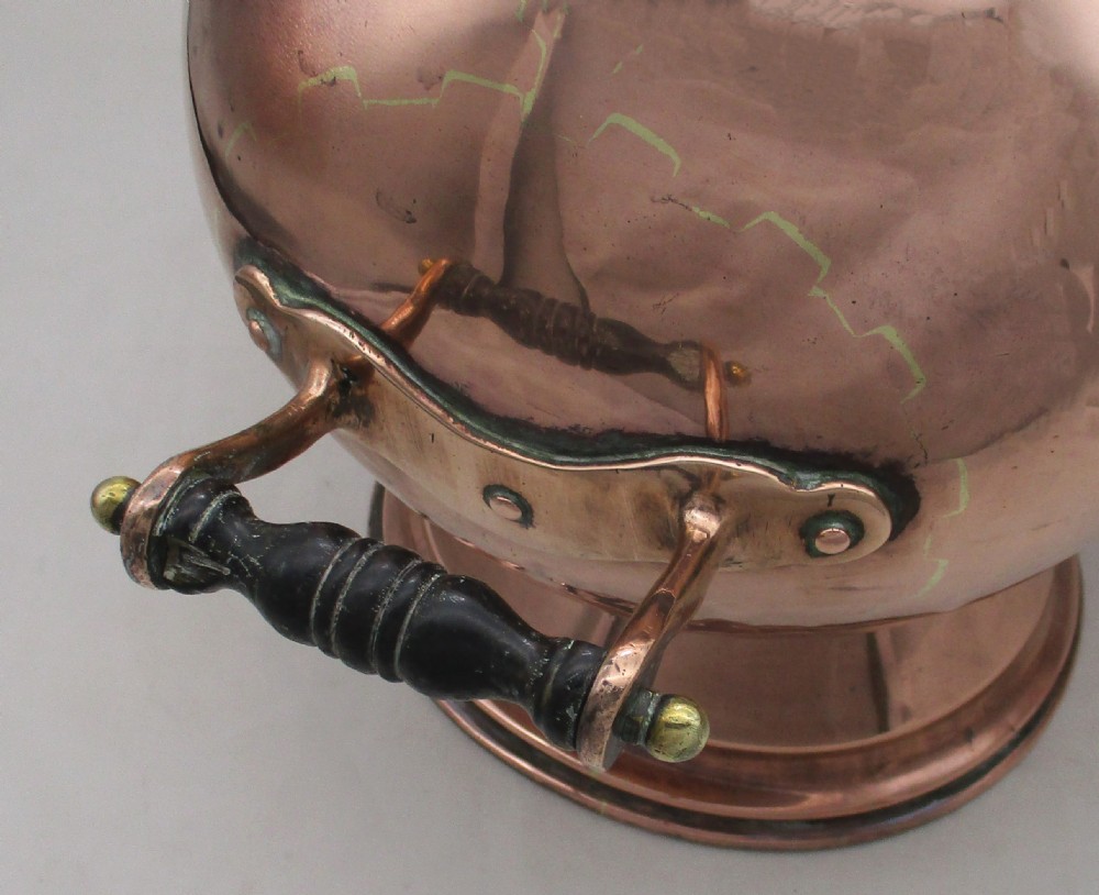 Early 19th Century Copper Coal Scuttle & Shovel View IV