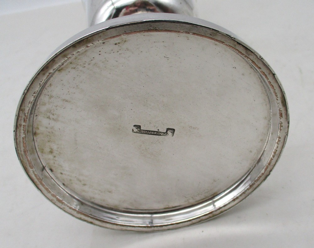 Fine Old Sheffield Plated Chalice / Goblet - Gainsford View V