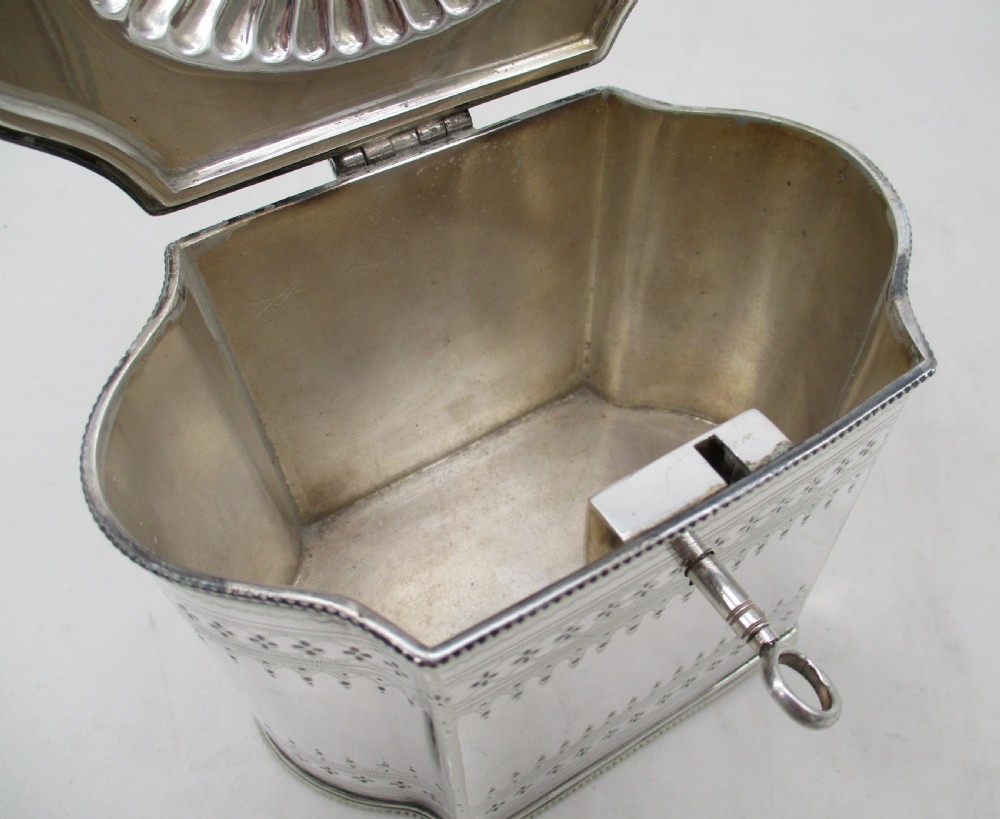 Fine Silver Plated Tea Caddy - William Hutton 1849 View VI