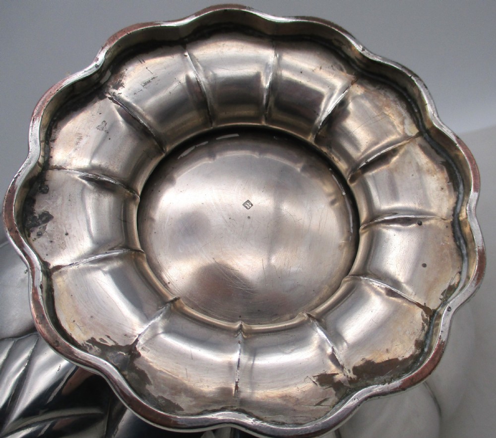 Fine Old Sheffield Plated Pumpkin Shaped Tea Set View VI