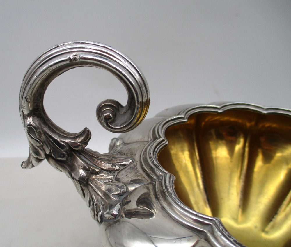 Fine Old Sheffield Plated Pumpkin Shaped Tea Set View XI