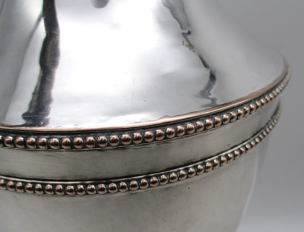 Tall Old Sheffield Plated Wine Ewer View IV